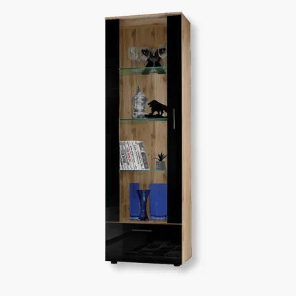 Meuble sur pied Alessandria, noir/Wotan