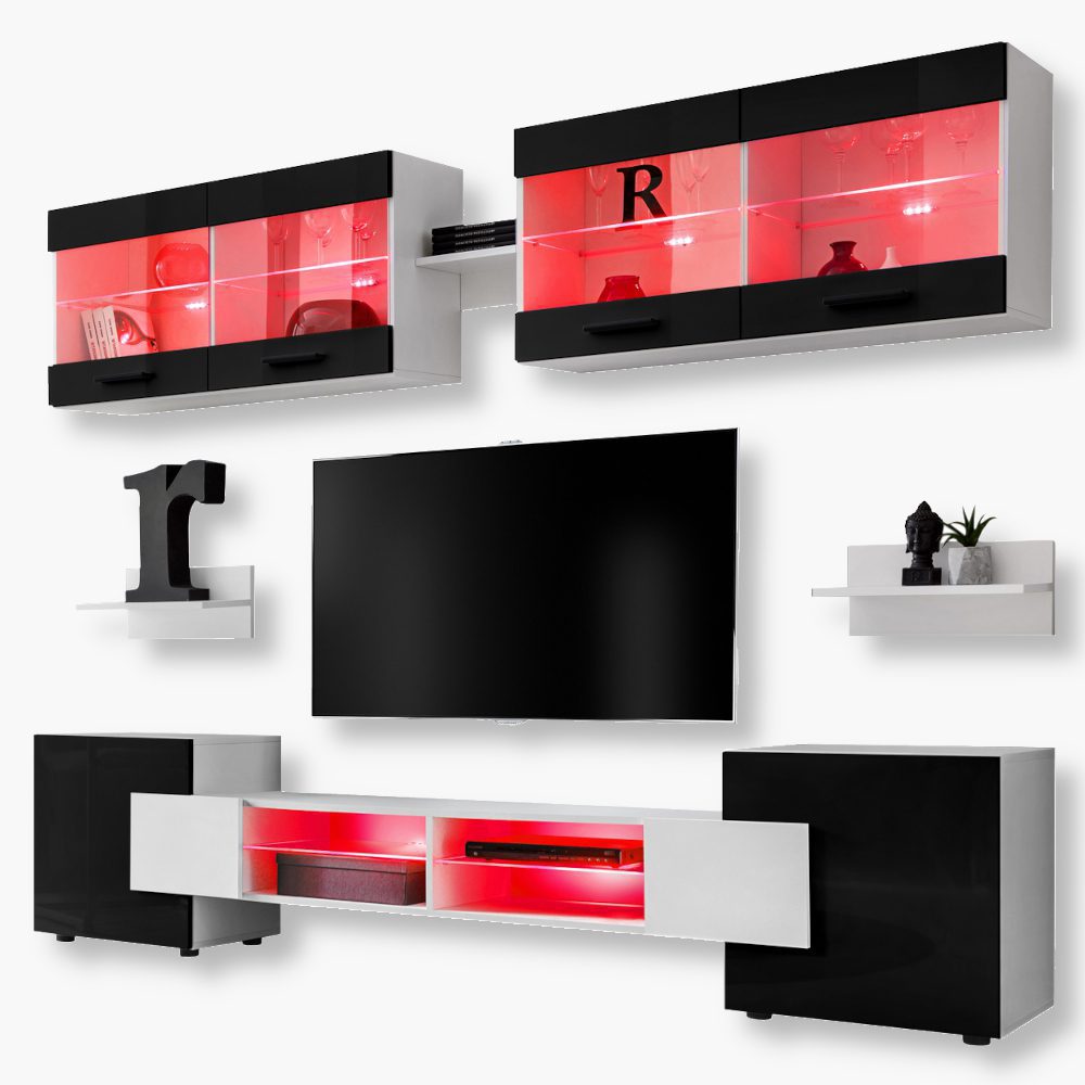 Foggia RGB White-Black Foggia furniture set