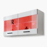 Savona Hängendes Regal, Weiß/Weiß RGB LED Beleuchtung