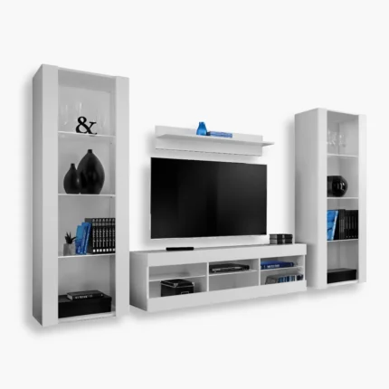 Ensemble de meubles RTV Tivoli Grande, blanc/blanc