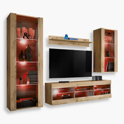 Ensemble de meubles RTV Tivoli Medio, Wotan/Wotan LED RGB Lighting