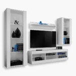 Tivoli Medio RTV Möbel Set, Weiß/Weiß