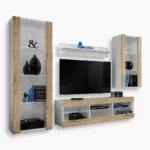 Ensemble de meubles RTV Tivoli Medio, Wotan/Blanc