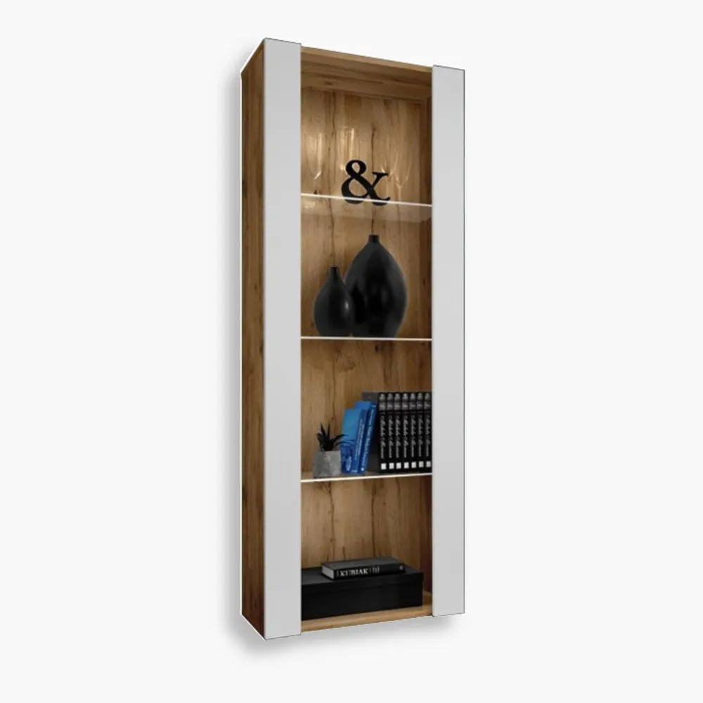 Tivoli Wit1 noLED Wotan-White Witryna Tivoli, Biały/Wotan - obrazek 1