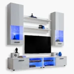 Ensemble de meubles RTV Varallo, blanc/blanc