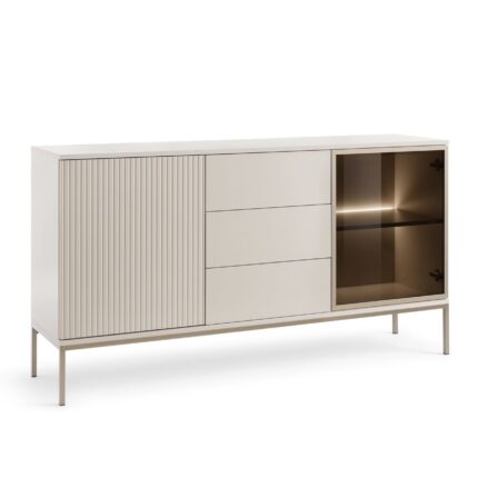 Laval KSZ154 – chest of drawers, cashmere with slats, width 154 cm, height 83 cm, depth 39 cm