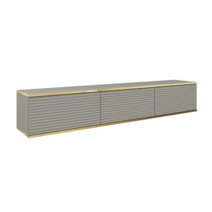 Banff RTV175 MDF – TV-Schrank, grau matt, Eiche handwerklich, Breite 175 cm, Höhe 30 cm, Tiefe 32 cm