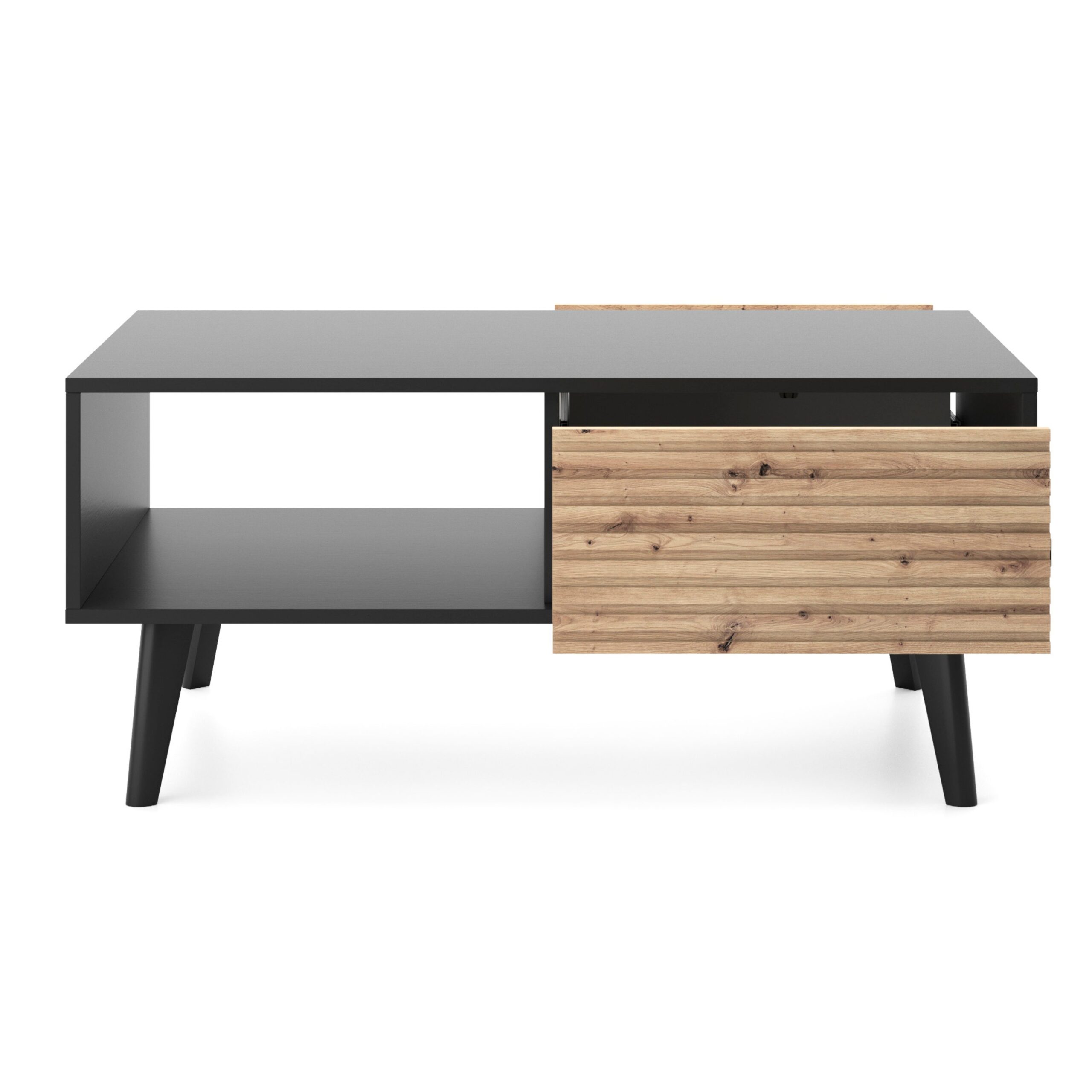 XMEBSKRSTOPI00101101_05-1.jpg Saskatoon L104 – ława, czarny, dąb artisan, szerokość 104 cm, wysokość 48 cm, głębokość 68 cm - obrazek 1